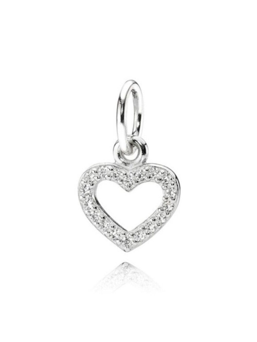 Pandora Sterling Silver Be My Valentine Pendant Heart - 390325cz